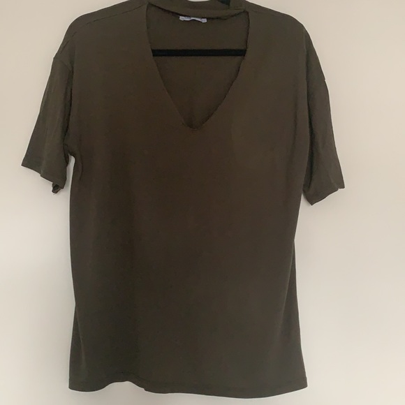 Zara Trafaluc Choker Tshirt - BUNDLE WITH 2 OTHER TSHIRTS FOR $30 - Picture 3 of 6